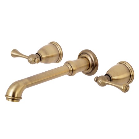 English Country KS7123BL Two-Handle Wall Mount Bathroom Faucet KS7123BL